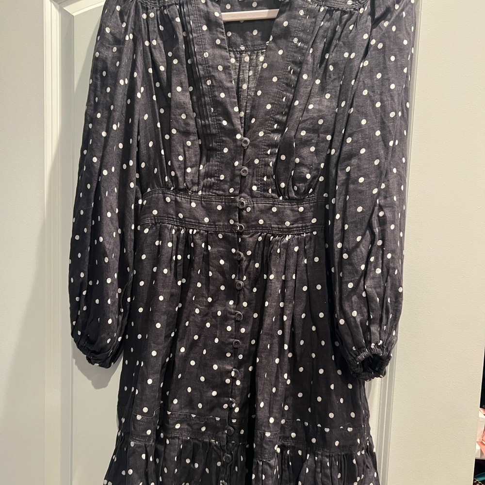 Polka Dot Black Dress